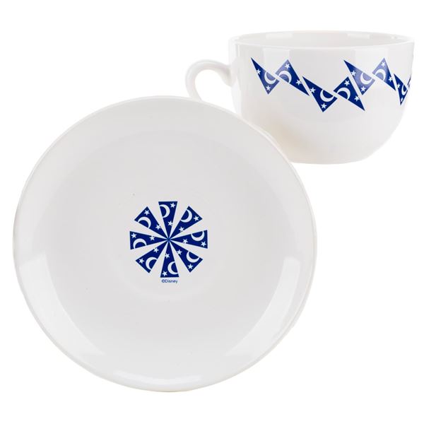 A Disney Feature Animation Building Opening Mug and Saucer Set.