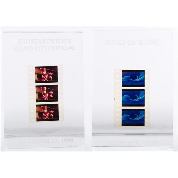 A Pair of "Fantasia 2000" Lucite Film Strip Displays.