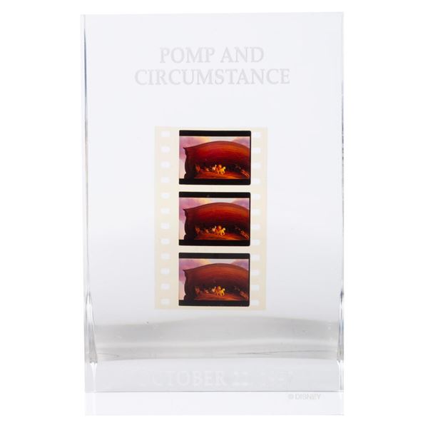 A Pomp and Circumstance Lucite Film Strip Display.