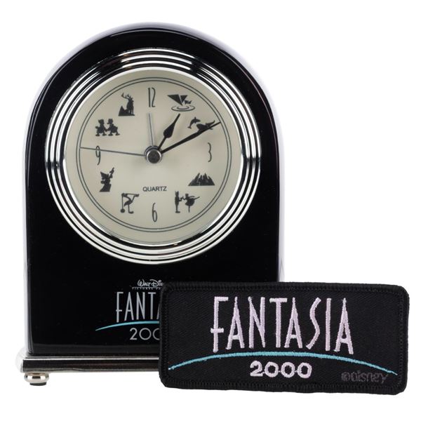 A "Fantasia 2000" Desk Clock and Patch.
