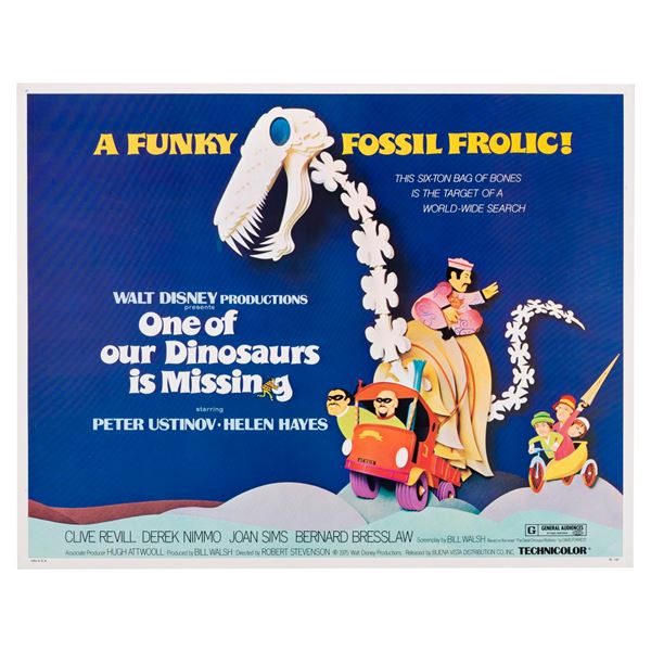 A "One of Our Dinosaurs is Missing" Half-Sheet Poster.