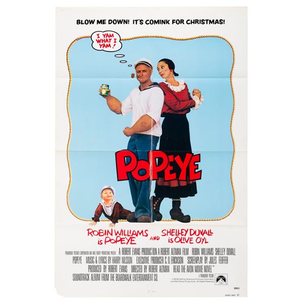 A "Popeye" One-Sheet.