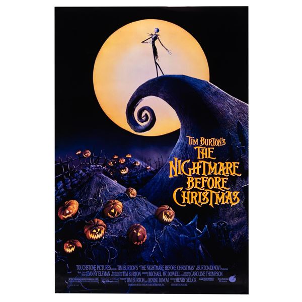 A "The Nightmare Before Christmas" One-Sheet.