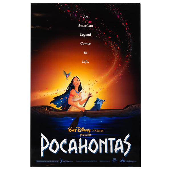A "Pocahontas" One-Sheet.