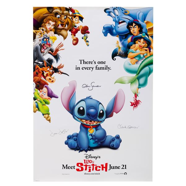 A Signed "Lilo & Stitch" Poster.