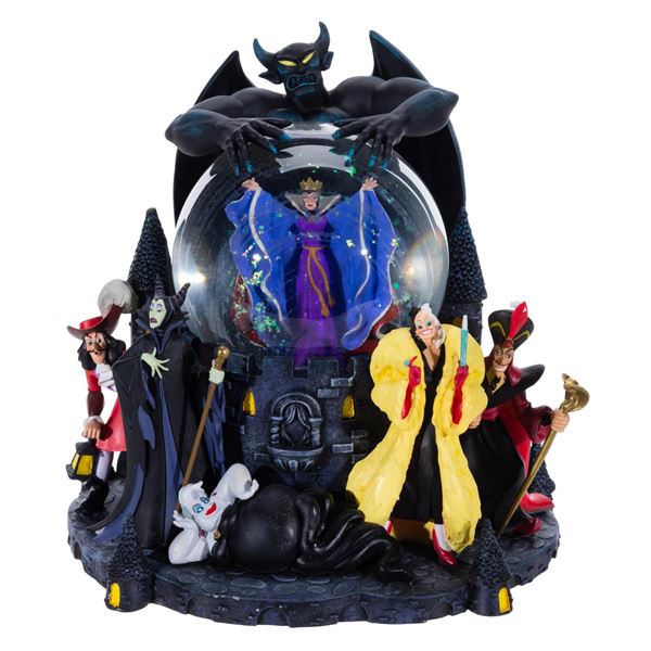 A "Grim Grinning Ghosts" Disney Villains Snow Globe.