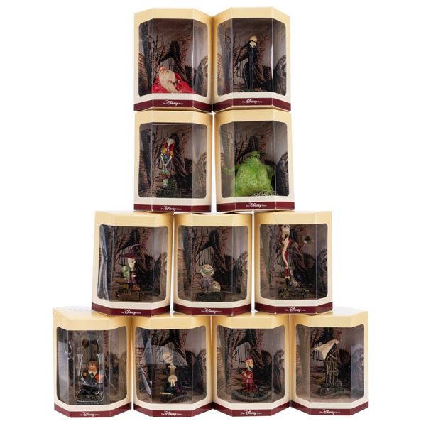 A Collection of "The Nightmare Before Christmas" Tiny Kingdom Figurines.