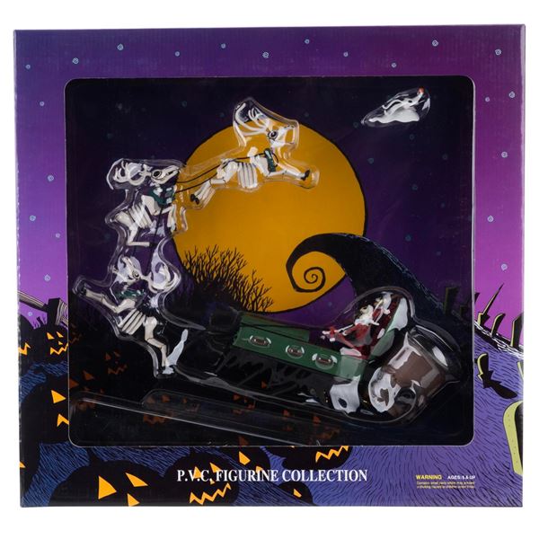 A "The Nightmare Before Christmas" Jack & Sled P.V.C. Figurine.