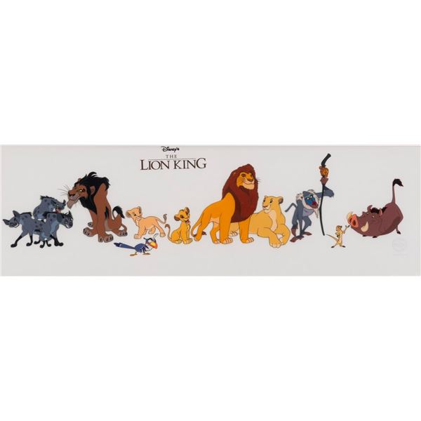 A "The Lion King"  Cast of Characters Sericel.