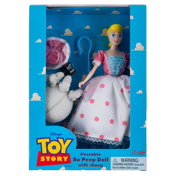 A "Toy Story" Bo Peep Poseable Doll with Sheep.