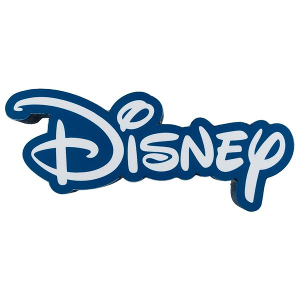 A Blue Disney Logo Display Sign.