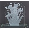 Image 2 : A Millennium Mickey Etched Glass Plaque.