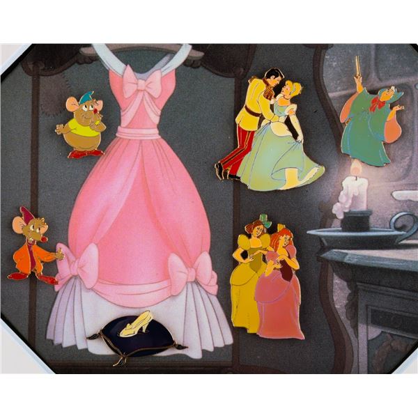 A "Cinderella" 45th Anniversary Pin Set.