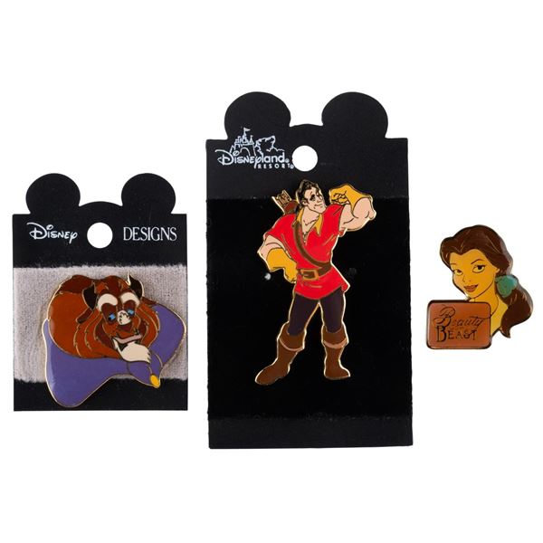 A Trio of "Beauty and the Beast" Pins.