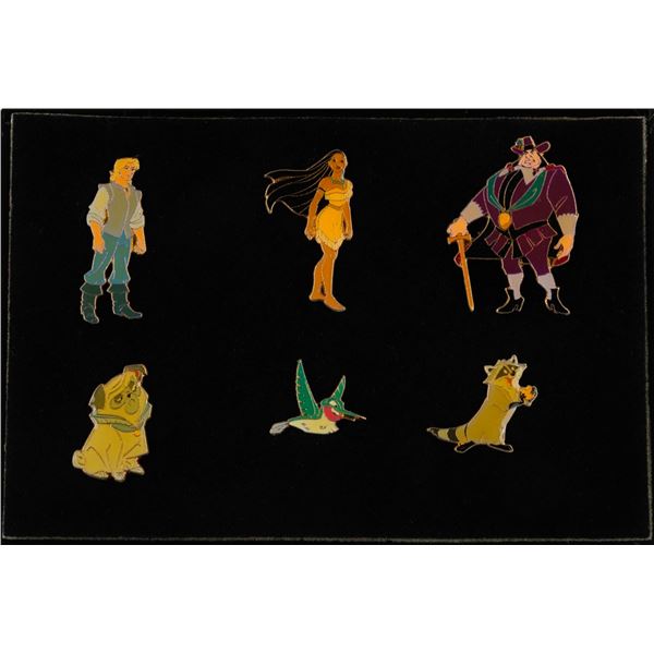 A "Pocahontas" Character Pin Set.