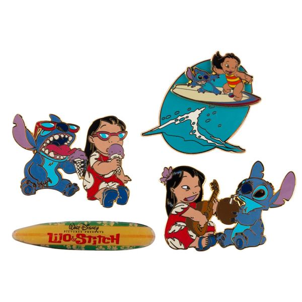 A Collection of "Lilo & Stitch" Cast Exclusive Pins.