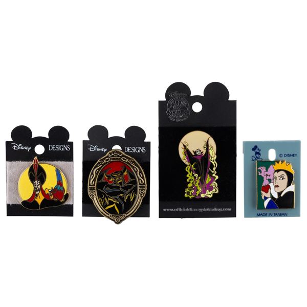 A Collection of Four Disney Villains Pins.