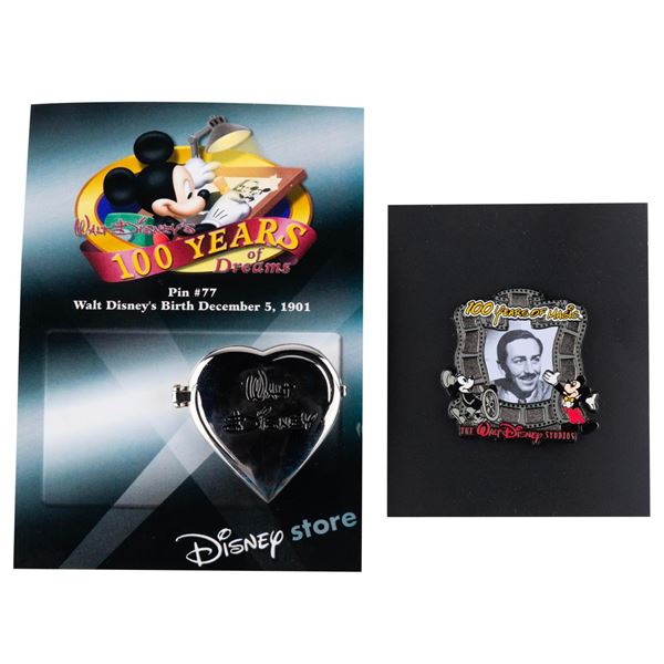 A Pair of Walt Disney "100 Years" Pins.