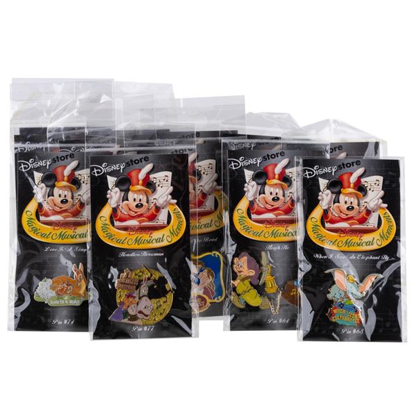 A Collection of "Magical Musical Moments" Pins.