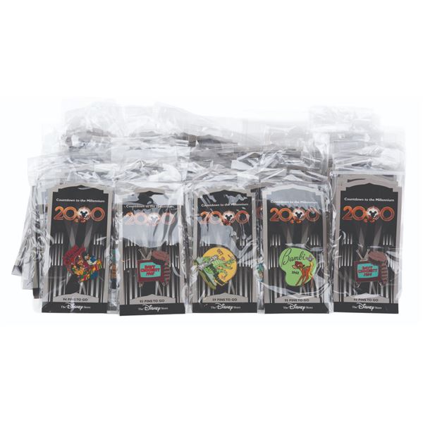 A Collection of Countdown to the Millennium Pins.