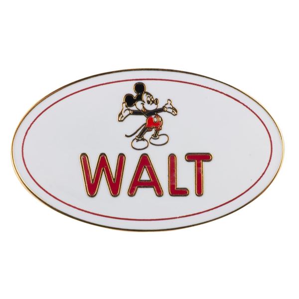 A "Walt" Name Badge Pin.