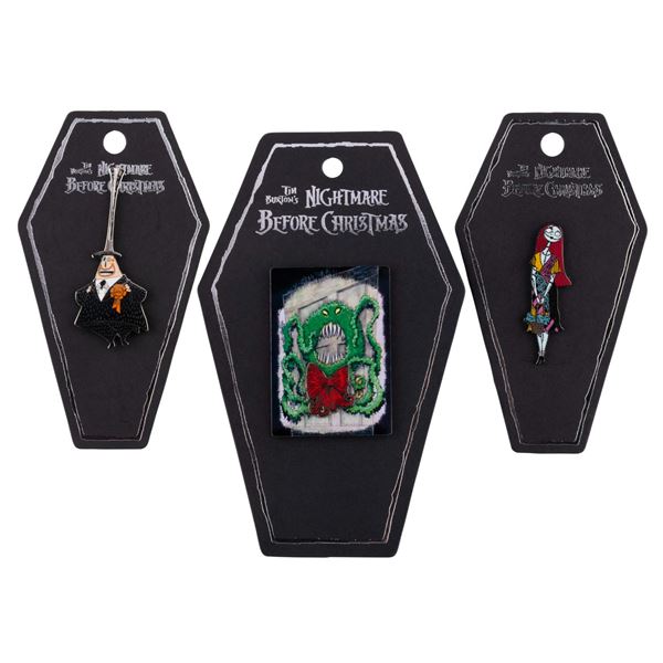 A Trio of "The Nightmare Before Christmas" Disneyland Pins.
