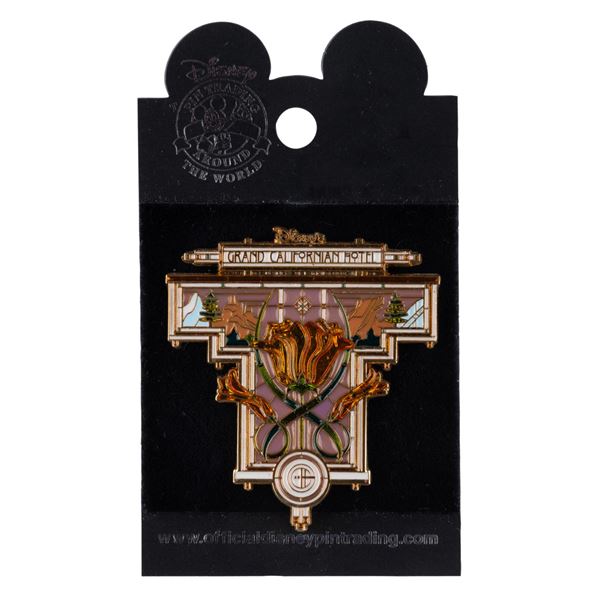 A Grand Californian Hotel Pin.