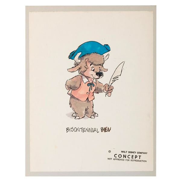 A Bisontennial Ben Concept Drawing.