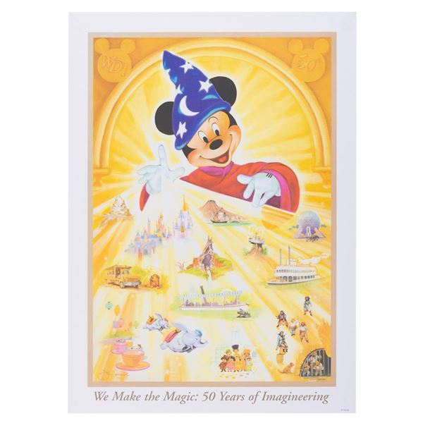 A John Hench 50 Years of Imagineering Poster.