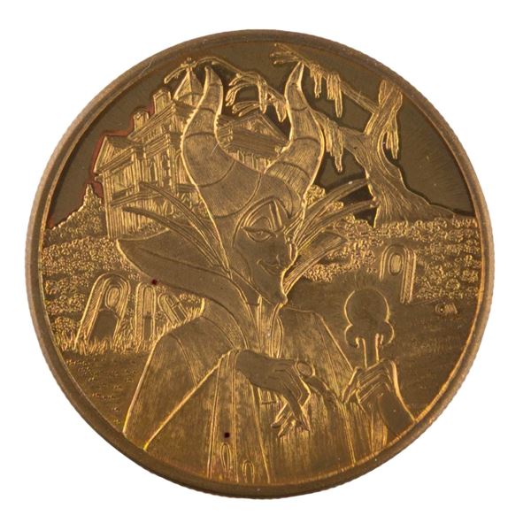 A Disneyland "Celebrating Maleficent" Commemorative Coin.
