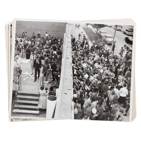 Photos of an Early Mickey Mouse Club Appearance in Pasadena, CA.