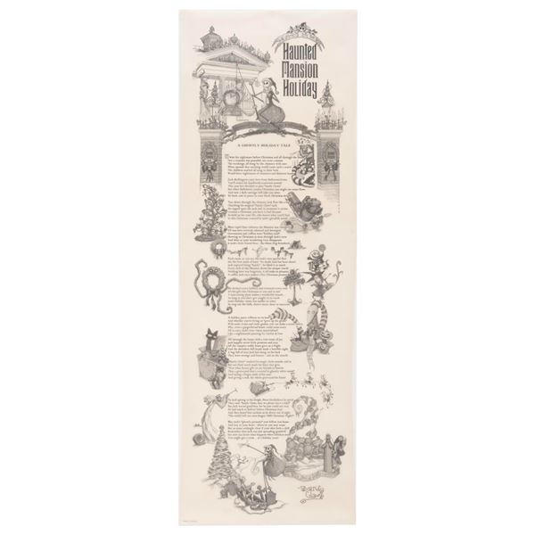 A Haunted Mansion Holiday Souvenir Poster.