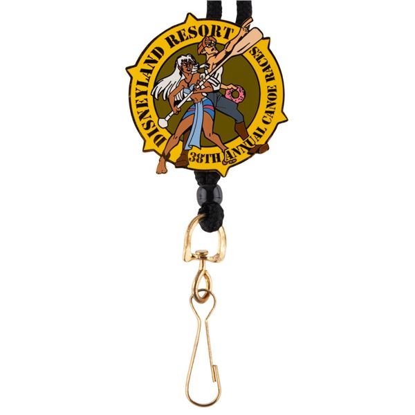 A Disneyland Cast Member Canoe Races Lanyard.
