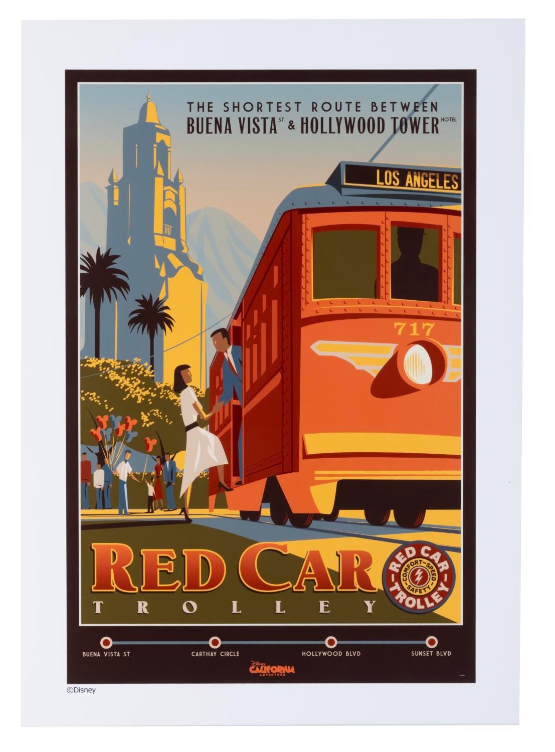 A Red Car Trolley Print Van Eaton Galleries a-red-car-trolley-print-van-eaton-galleries