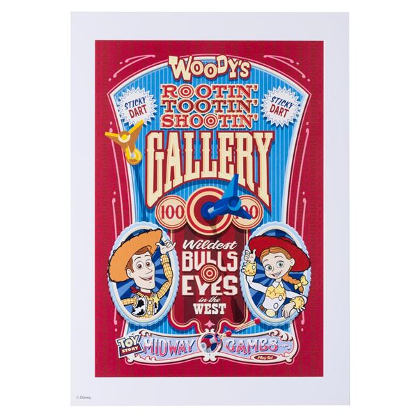 A Toy Story Midway Mania Print.