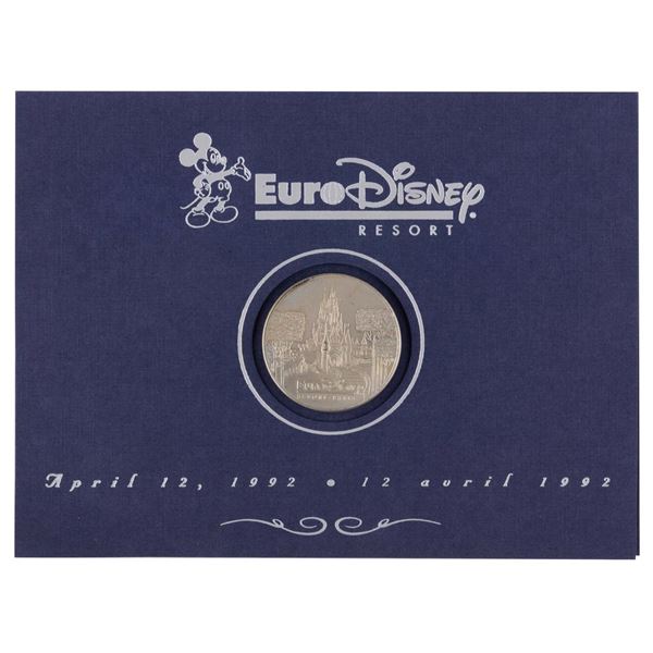 A Euro Disney Resort Opening Day Medallion.