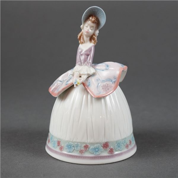 Lladro Sounds of Spring Porcelain Bell Figurine, Model 5956