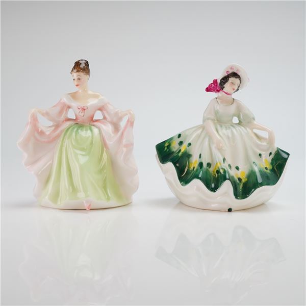 Two Royal Doulton Bone China Figurines, Sunday Best and Sara