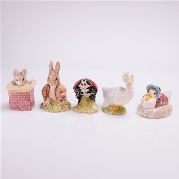 Collection of 5 Royal Albert Beatrix Potter Porcelain Figurines