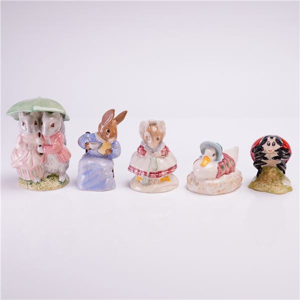 Collection of Five Royal Albert Beatrix Potter Porcelain Figurines