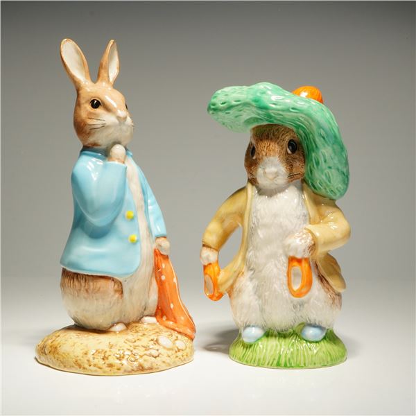 2pc Royal Albert Beatrix Potter Figurines