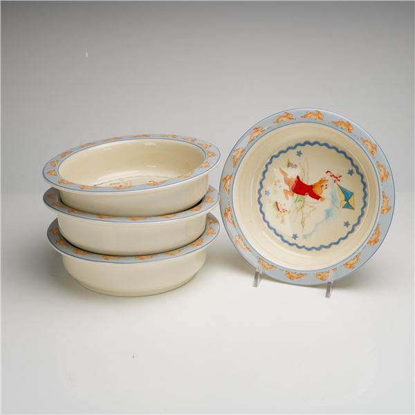 4pc Royal Doulton Bunnykins Shining Stars Bowls, H.5318