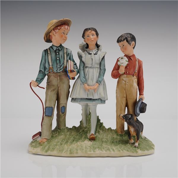 Gorham Norman Rockwell Figurine Spring Young Man's Fancy