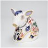 Image 1 : Royal Crown Derby Sitting Piglet Paperweight