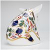 Image 2 : Royal Crown Derby Sitting Piglet Paperweight