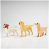 Image 1 : 3pc Beswick Porcelain Dog Figurines- Lab, Golden & JRT