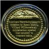 Image 2 : .75oz Franklin Mint PR70 DCAM 24k plated Sterling Silver Round History of the American Presidency M.