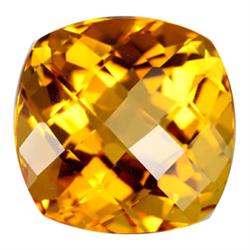 85.40ct Cushion Cut Golden Yellow Citrine Brazil AAA Appraisal Estimate $1450 (GEM-18909)