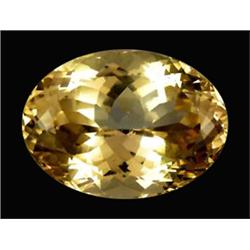 49.5ct Flawless Fire Top Deep Patroke Yellow Kunzite Appraisal Estimate $7673 (GEM-17882)