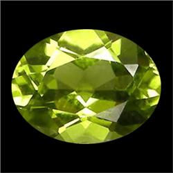 1.28C VVS Oval Cut Lemon Yellow Peridot  (GEM-17430)